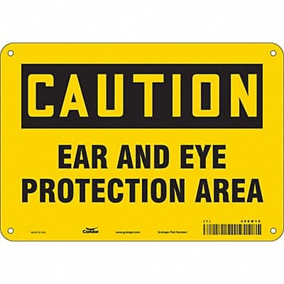 Safety Sign 7 in x 10 in Polyethylene