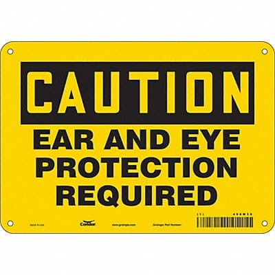 Safety Sign 7 inx10 in Polyethylene