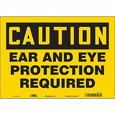 Safety Sign 10 inx14 in Vinyl