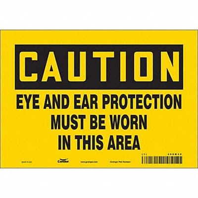 Safety Sign 7 in x 10 in Vinyl