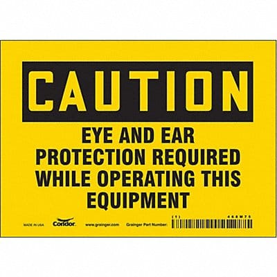 Safety Sign 5 inx7 in Vinyl