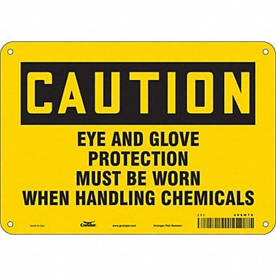 Safety Sign 7 in x 10 in Aluminum