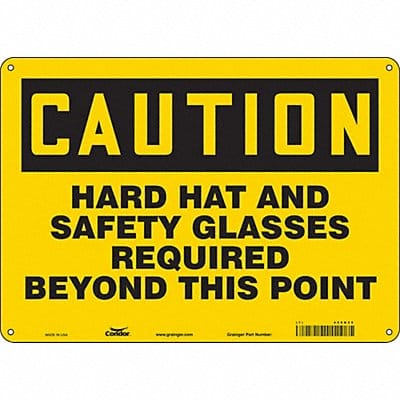 K0456 Safety Sign 10 inx14 in Polyethylene