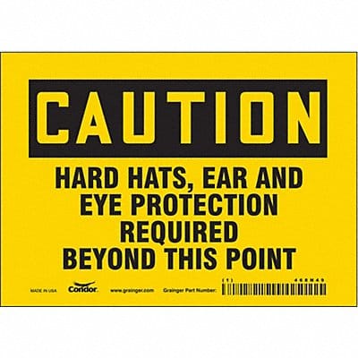 Safety Sign 5 in x 7 in Vinyl