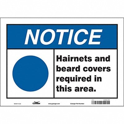 Safety Sign 10 in x 14 in Vinyl