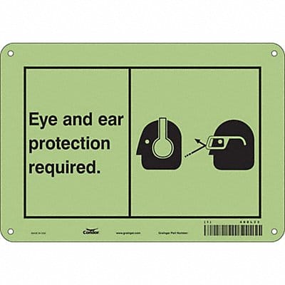 Safety Sign 7 in x 10 in Polyethylene