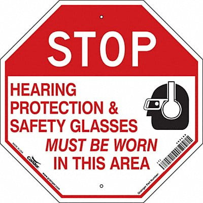 Safety Sign 18 inx18 in Polyethylene