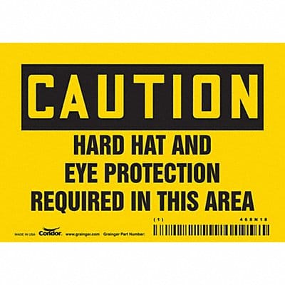 Safety Sign 3.5in x 5in Vinyl