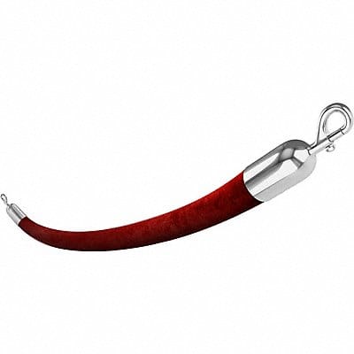 Barrier Rope Velour Red 6 ft.