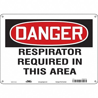 Safety Sign 10 inx14 in Aluminum