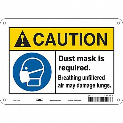 Safety Sign 7 inx10 in Polyethylene