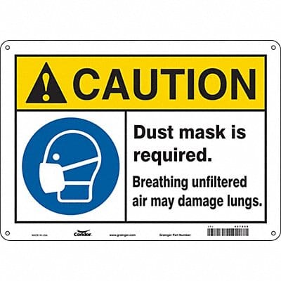 Safety Sign 10 inx14 in Vinyl