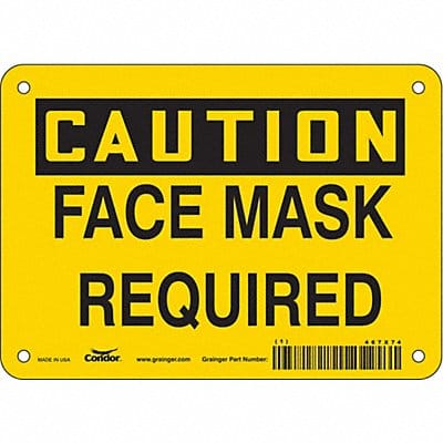 K0486 Safety Sign 5 inx7 in Vinyl