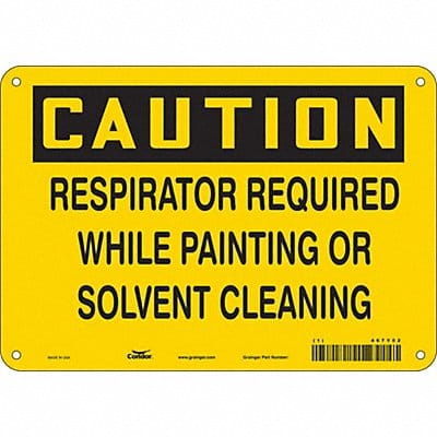 Safety Sign 7 in x 10 in Polyethylene