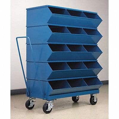 J4622 Sectional Bin Unit 15 Blue 49-3/4 in H