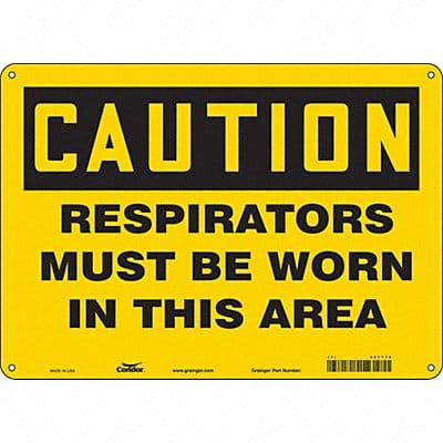 Safety Sign 10 in x 14 in Vinyl