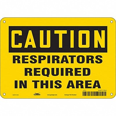 K0492 Safety Sign 7 in x 10 in Aluminum