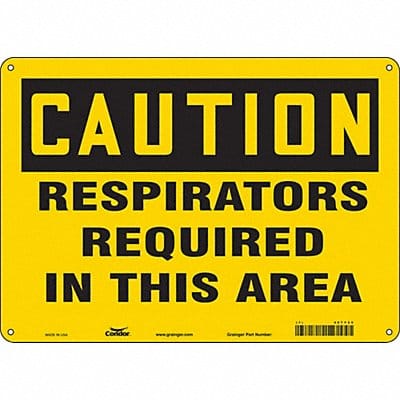 K0492 Safety Sign 10 inx14 in Aluminum