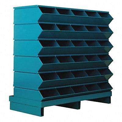 Sectional Bin Unit 30 Blue 35-1/2 in H