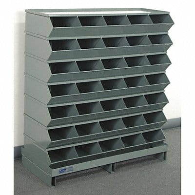 Sectional Bin Unit 35 Gray 41 in H