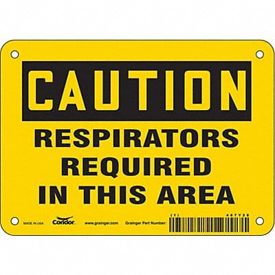 K0492 Safety Sign 5 in x 7 in Vinyl