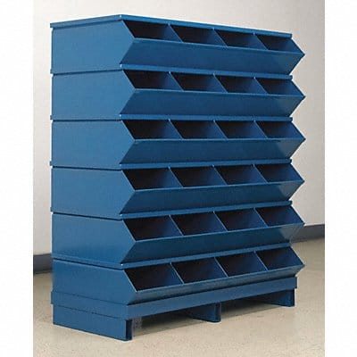 Sectional Bin Unit 24 Blue 44 in H