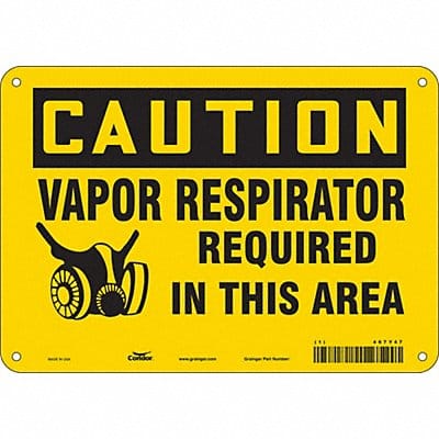 Safety Sign 7 in x 10 in Vinyl