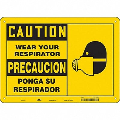 Safety Sign 10 in x 14 in Aluminum