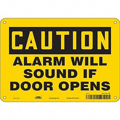 Safety Sign 7 in x 10 in Aluminum