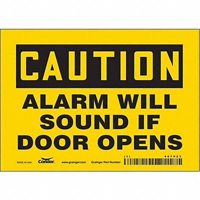 Safety Sign 5 in x 7 in Vinyl