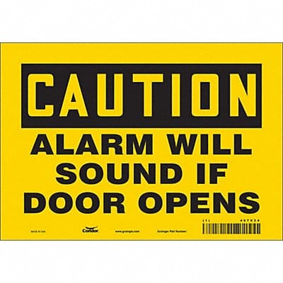 Safety Sign 7 in x 10 in Vinyl