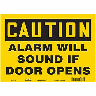 Safety Sign 10 in x 14 in Vinyl