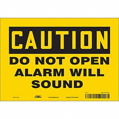 Safety Sign 7 in x 10 in Vinyl