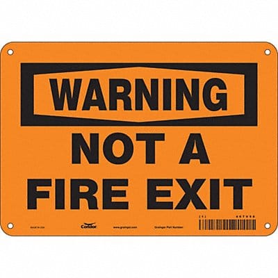 Safety Sign 7 in x 10 in Polyethylene