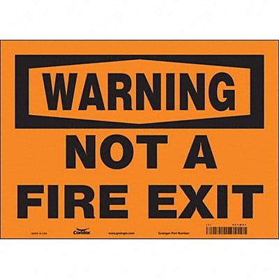 Safety Sign 10 in x 14 in Vinyl