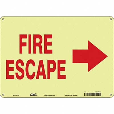 Safety Sign 10 in x 14 in Polyethylene