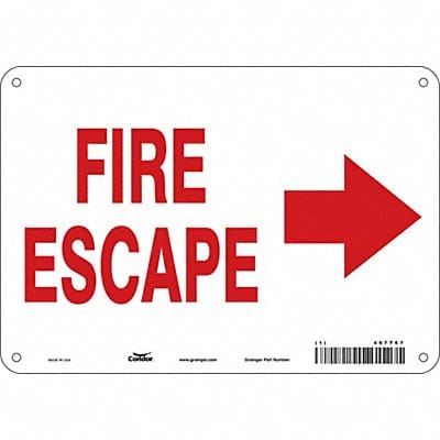 Safety Sign 7 in x 10 in Polyethylene