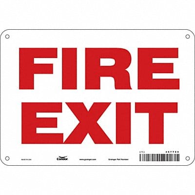 Safety Sign 7 in x 10 in Aluminum