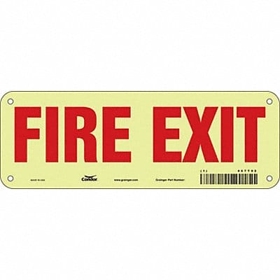 Safety Sign 3 1/2 x 10 in Polyethylene