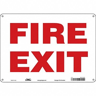 Safety Sign 10 in x 14 in Polyethylene