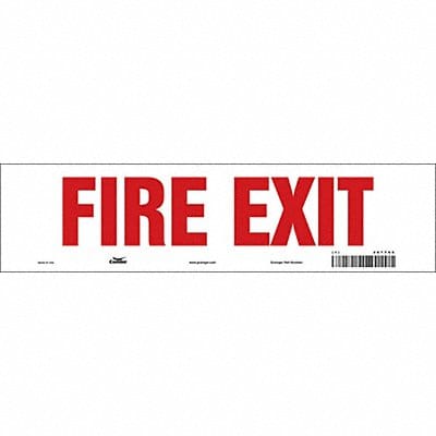 Safety Sign 3 1/2 in x 14 in Vinyl