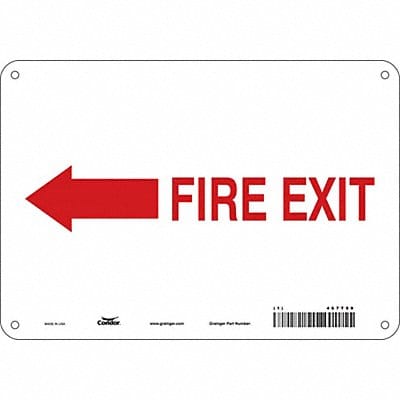 Safety Sign 7 in x 10 in Aluminum