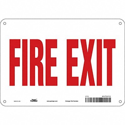 Safety Sign 7 in x 10 in Aluminum