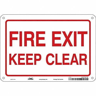 J9268 Safety Sign 7 in x 10 in Aluminum