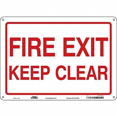 J9268 Safety Sign 10 in x 14 in Aluminum