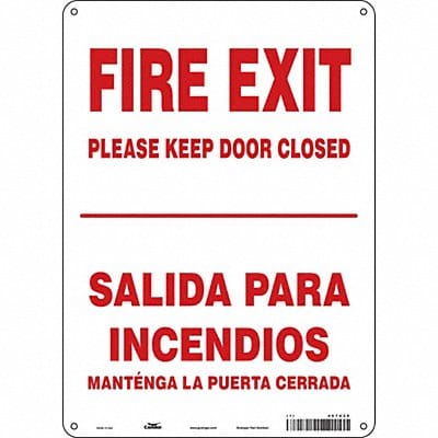 Safety Sign 14 in x 10 in Aluminum