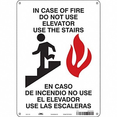 J9271 Safety Sign 14 in x 10 in Aluminum