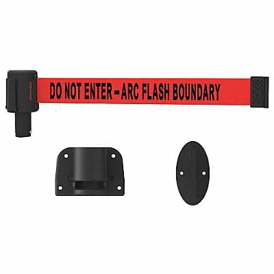 Retractable Belt Barrier Red 15 ft L