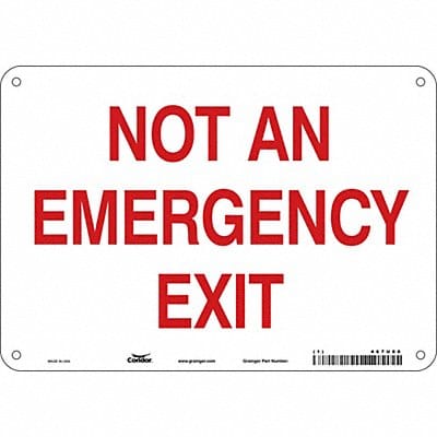 Safety Sign 7 in x 10 in Polyethylene