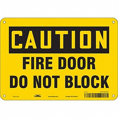 Safety Sign 7 in x 10 in Polyethylene